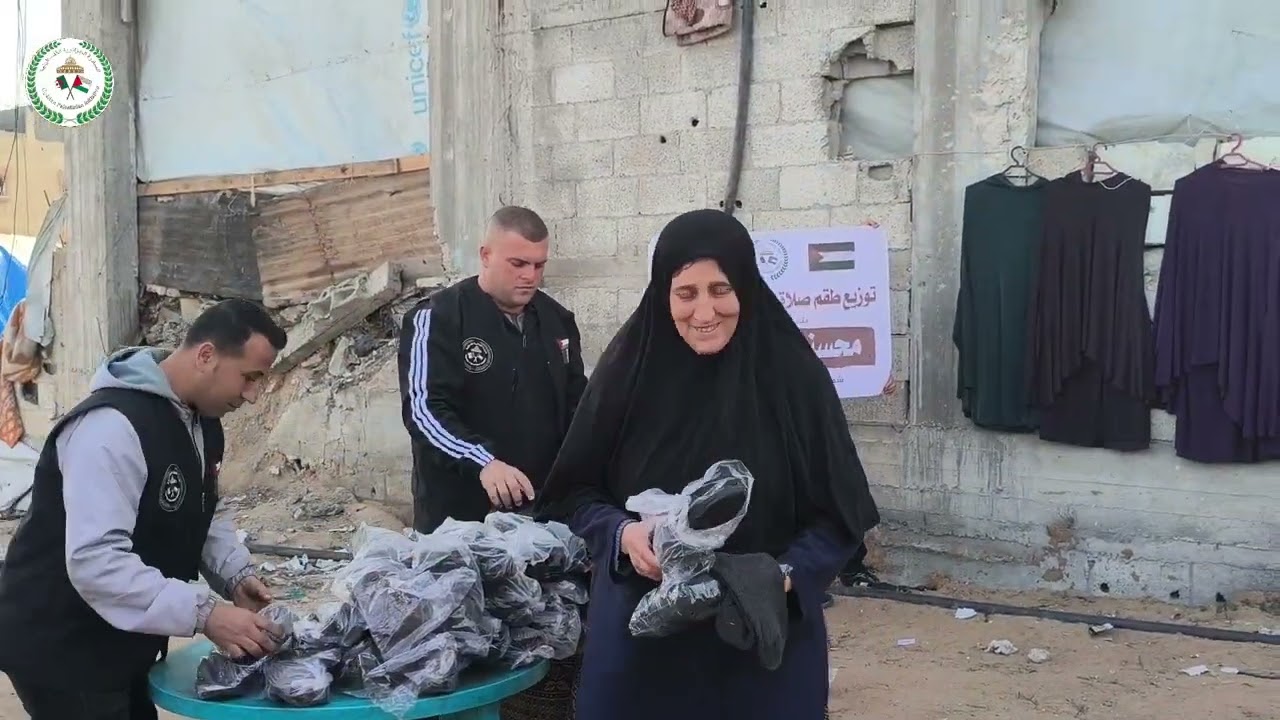 فزعه أهل الجزائر لنساء غزه 