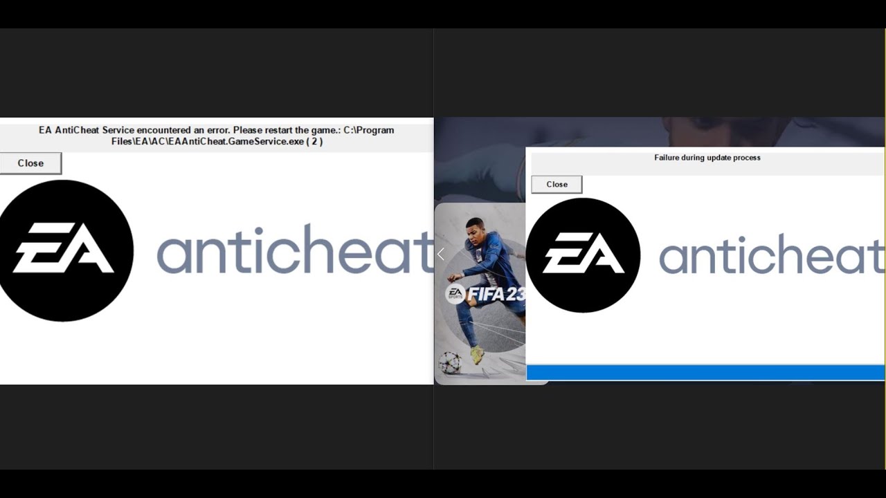 The application encountered an unrecoverable error fifa 23. Античит фифа 23. Ошибка при работе служб ea anticheat. Service encounter is. Античит фифа 23.