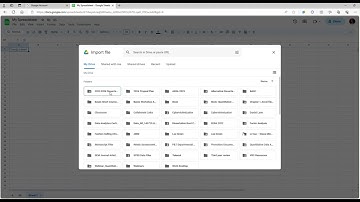 Importing Data from Excel into Google Sheets