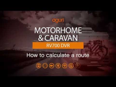 Wie wird eine Route berechnen mit Ihrem Aguri RV520, RV700 oder RV720 Wohnmobil & Caravan Navi