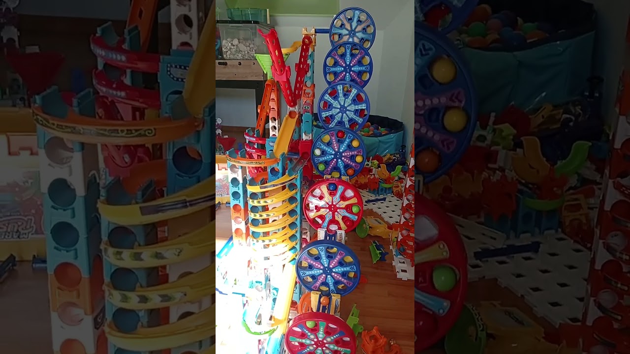 (#43)circuit marble rush vtech géant avec 7 grandes roues motorisées