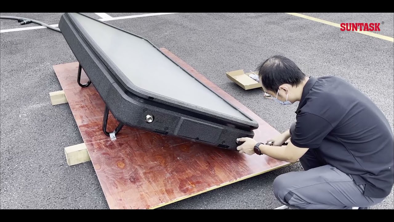 Suntask SPM tankless solar water heater installation - YouTube