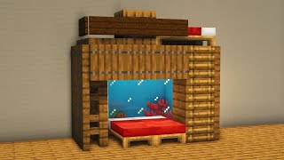 Minecraft Aquarium Bed: Building Tutorial! 🐠