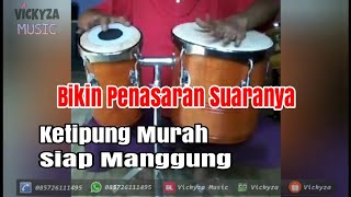 Free Ongkir Ketipung kendang Rolling Serbuk Besi- Gendang tabla koplo Natural Kulit Hitam dangdut bonus stand