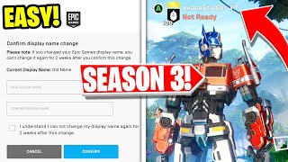 HOW TO CHANGE YOUR FORTNITE NAME IN SEASON 3!