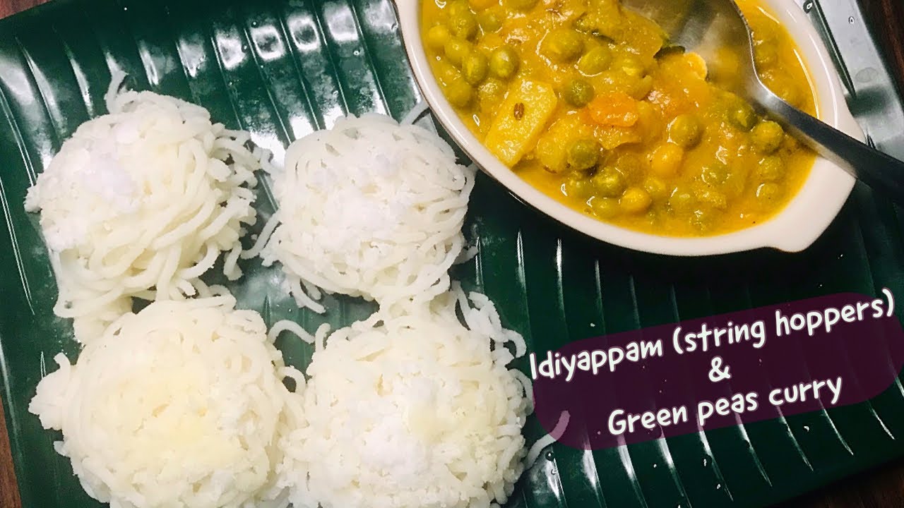 Idiyappam puttumayam green peas curry how to make noolputtu