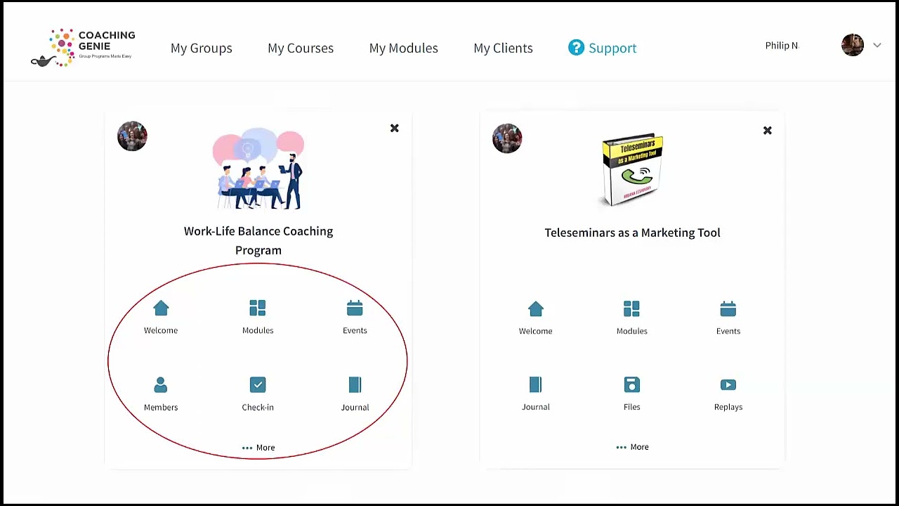 Coaching Genie Demo - Group Coaching Software Solves 4 Problems for Coaches