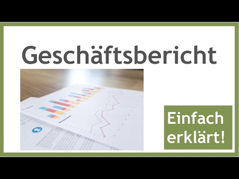 Video: Was ist ein informeller Geschäftsbericht?