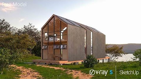 Vray for Sketchup | Exterior Visualization 11 | Off grid house part 2