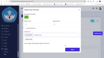 Module Jadwal Ujian (Portal Admin) - Aplikasi Web SIAKAD SMK Portal MihapeSchool