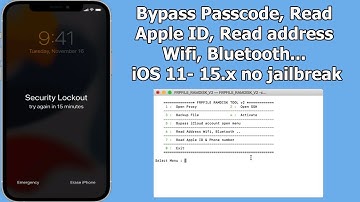 Bypass Passcode, Read Apple ID, Read address Wifi, Bluetooth.. iOS 11- 15.x no jailbreak RAMDISK V2