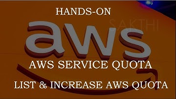 Demo: AWS Quota - List and increase Service Quota