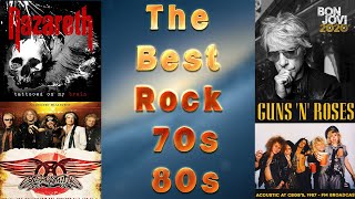 Guns N&#39; Roses - Nazareth - Bon Jovi - Aerosmith ♫ The Greatest Hit Rock 70s 80s