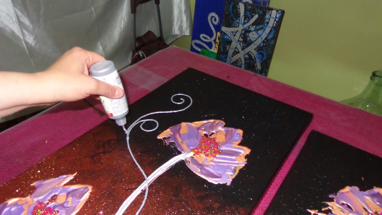Quadri moderni astratti dipinti a mano www.gartem.it youtube