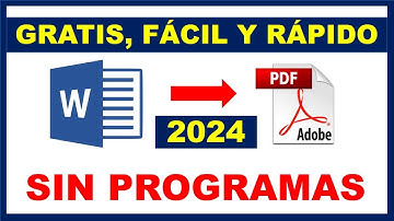2025 Como convertir de WORD a PDF Sin programas| Fácil y rápido