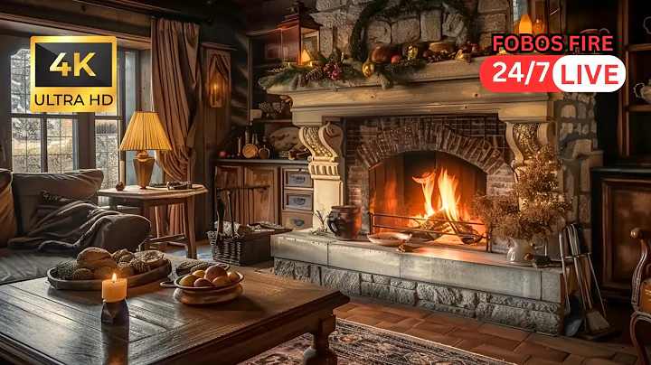 Cozy Autumn Fireplace 12 Hrs 🔥 Crackling Fire Atmosphere with Burning Logs [No Music]