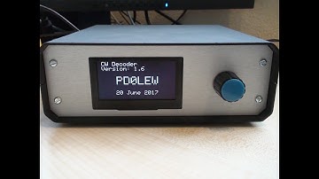 CW decoder with  big Oled display 5 text lines 21 characters