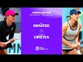 Iga swiatek vs sorana cirstea  2024 madrid round 3  wta match highlights