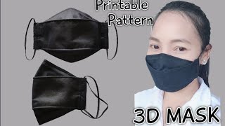 How to make 3D Face Mask For Beginners | Free Pattern