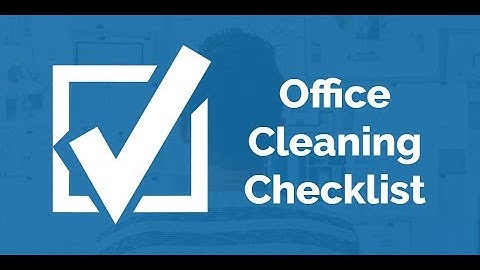 Office Cleaning Checklist