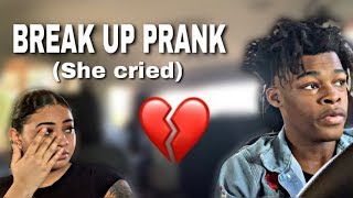 BREAK UP PRANK ON MY Ex GIRLFRIEND! (SHE CRIED)