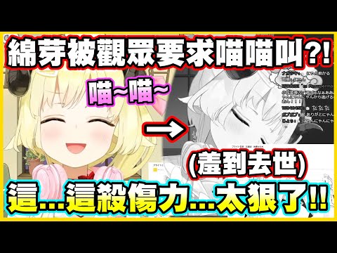 【珍貴畫面】綿芽被觀眾要求喵喵叫?!這...這殺傷力...太狠了!!【角巻わため】【角卷綿芽】【Vtuber中文翻譯】