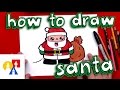 How To Draw Cartoon Santa Claus