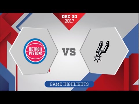 San Antonio Spurs vs Detoroit Pistons: December 30, 2017