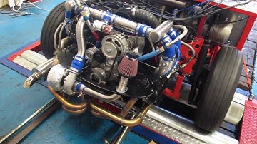 VW 2130cc, Air cooled, Turbo, EFI motor -  Timing adjustments on the VW Speedshop Dyno