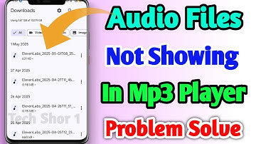 Downloaded Audio Files Not Showing On Mp3 Player Problem Solved | How to Save Audio Files Problem