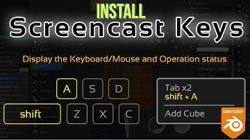How to install screencast keys in blender || Screencast Keys Setup