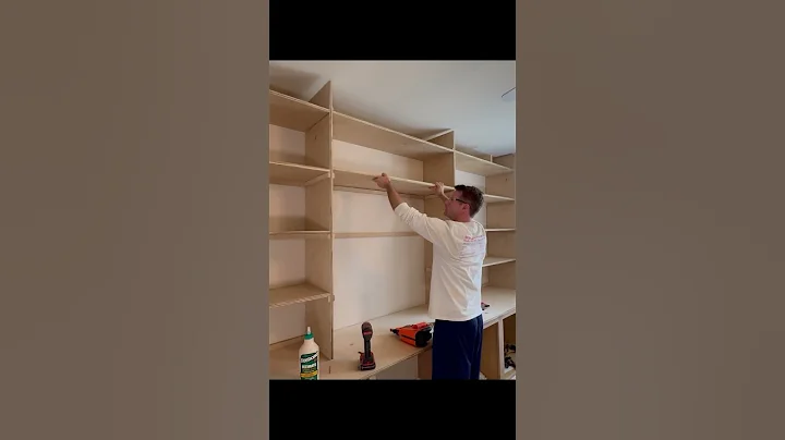 Start to finish office built-ins #diy #carpenter #carpentry #construction #office #furniture #build