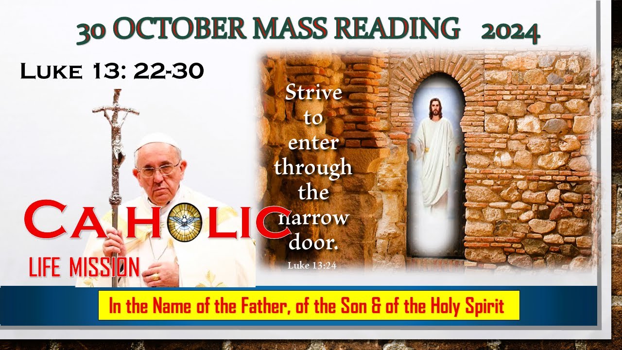 30 October 2024 Catholic Mass Readings - YouTube