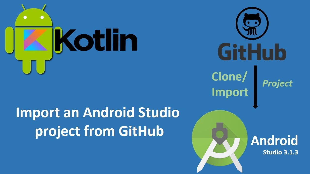 Андроид студио гитхаб. How to git Clone Project.