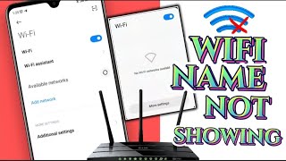 How To FIx Wi-Fi Name Not Showing Issue on Android | Not Detecting WiFi Network Name screenshot 3