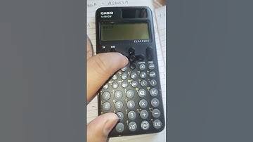 how to the value of  determinant in CASIO fx-991cw