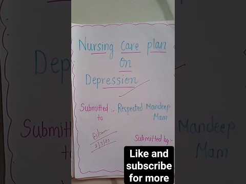 NURSING CARE PLAN ON DEPRESSION in mental health nursing, bsc nursing, bscnursing nursingsecrets
