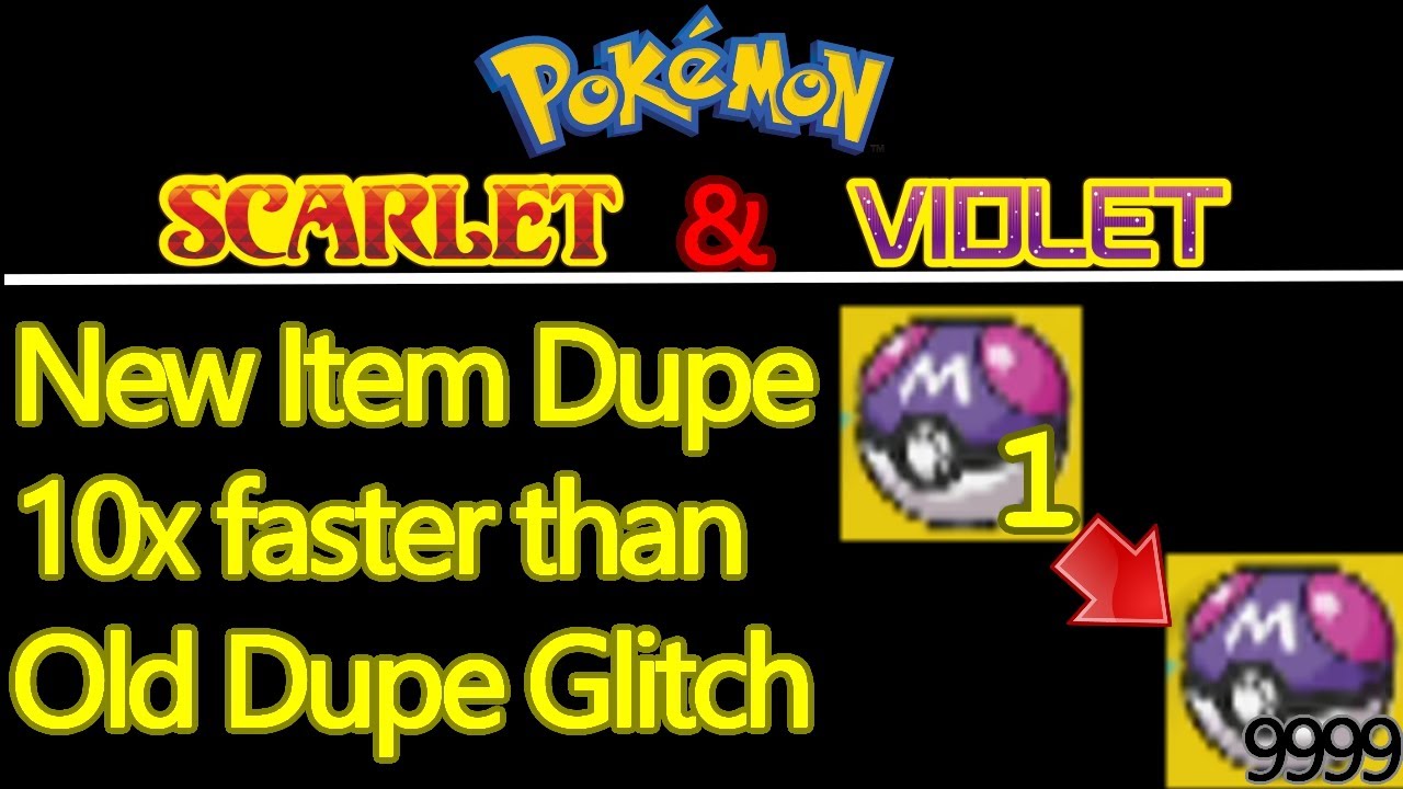 This NEW item duplication glitch is SUPER FAST in Pokemon Scarlet and