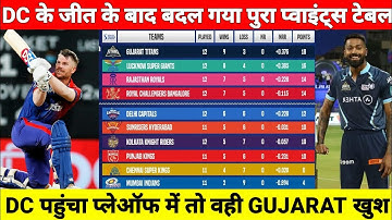 IPL 2022 Points Table : Points Table Of IPL After DC VS RR Match || IPL Points Table