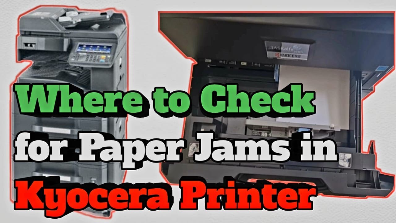 How to fix paper jam in Kyocera TASKalfa 3010i,3011i,3510i,3511