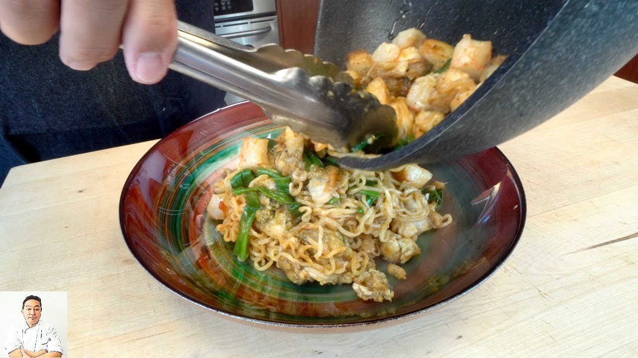 hiroyuki terada guinness Cheap Eats | Stir Fried Seafood Ramen | Walmart Challenge Part 2