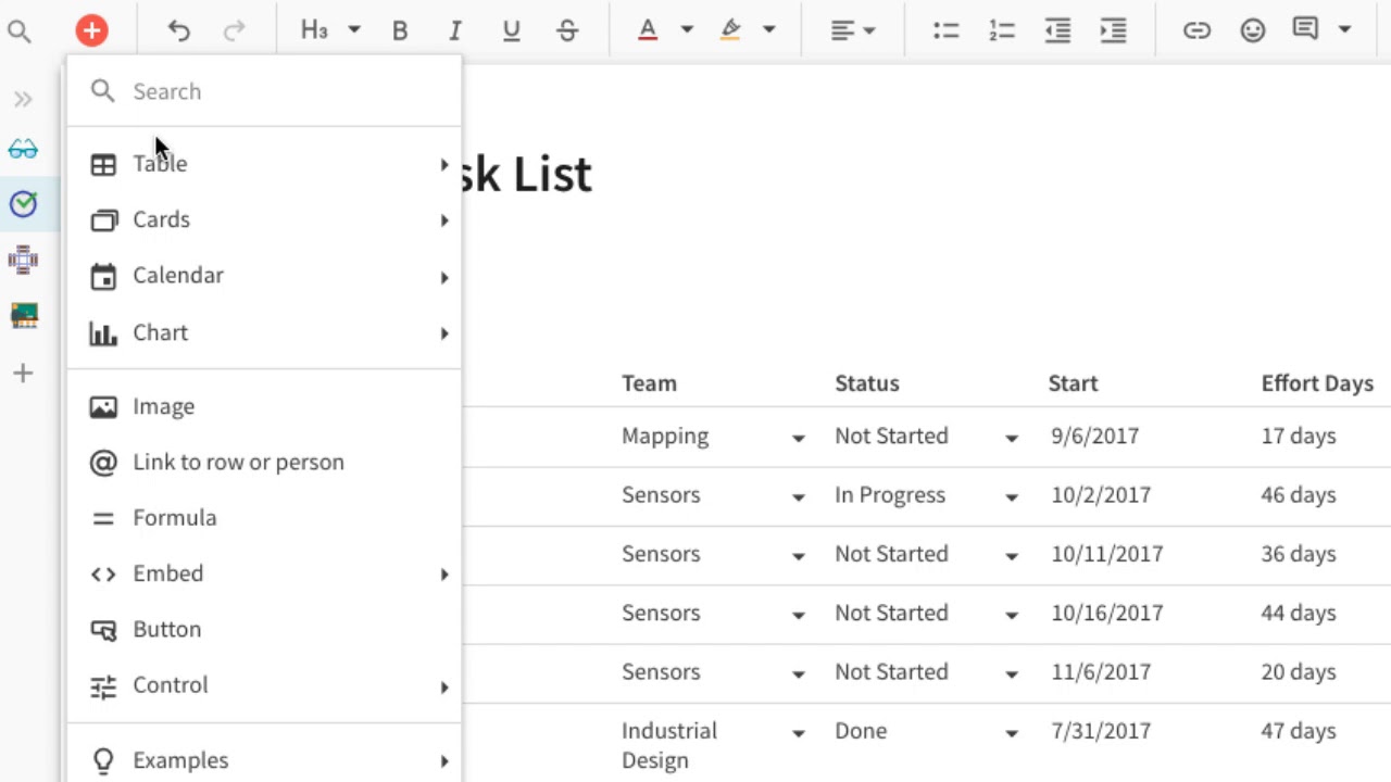 How to make a task table in Coda | Build a Project Tracker Ch. 2 - YouTube