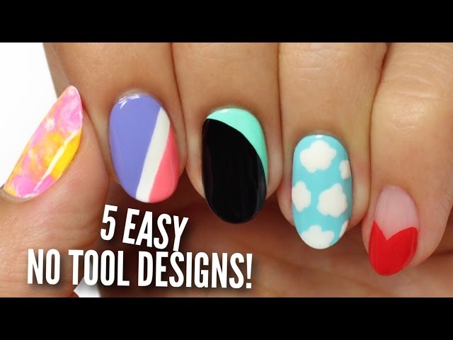 NO TOOLS !! - Easy Nail Art Designs For Beginners Without Tools - video  Dailymotion