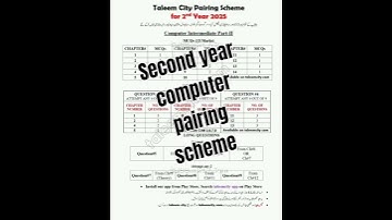 second year computer pairing scheme #secondyear #12th #pairngscheme
