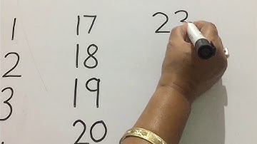 How to write numbers 11 to 30