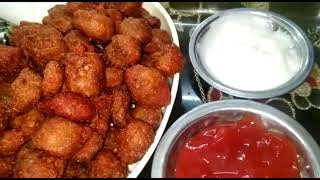 सिर्फ 5 मिनट में बनाए सोयाबीन के कुरकुरे पकोड़े। Crispy soyabean pakode recipe | soya chunks pakode