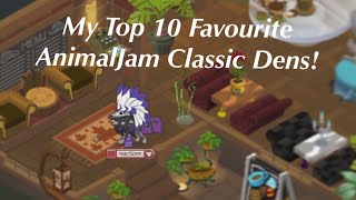 My Top 10 Favourite AnimalJam Classic Dens