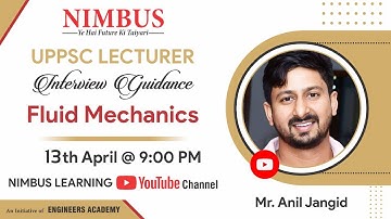 UPPSC Polytechnic Lecturer Interview Guidance | Technical Sessions | Fluid Mechanics |ME/CE | NIMBUS