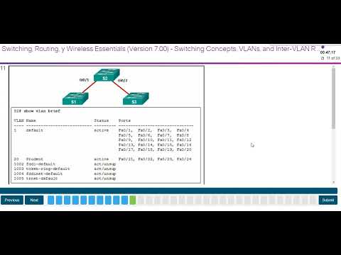 Modules 1 - 4 Switching Concepts, VLANs, and Inter VLAN Routing Exam