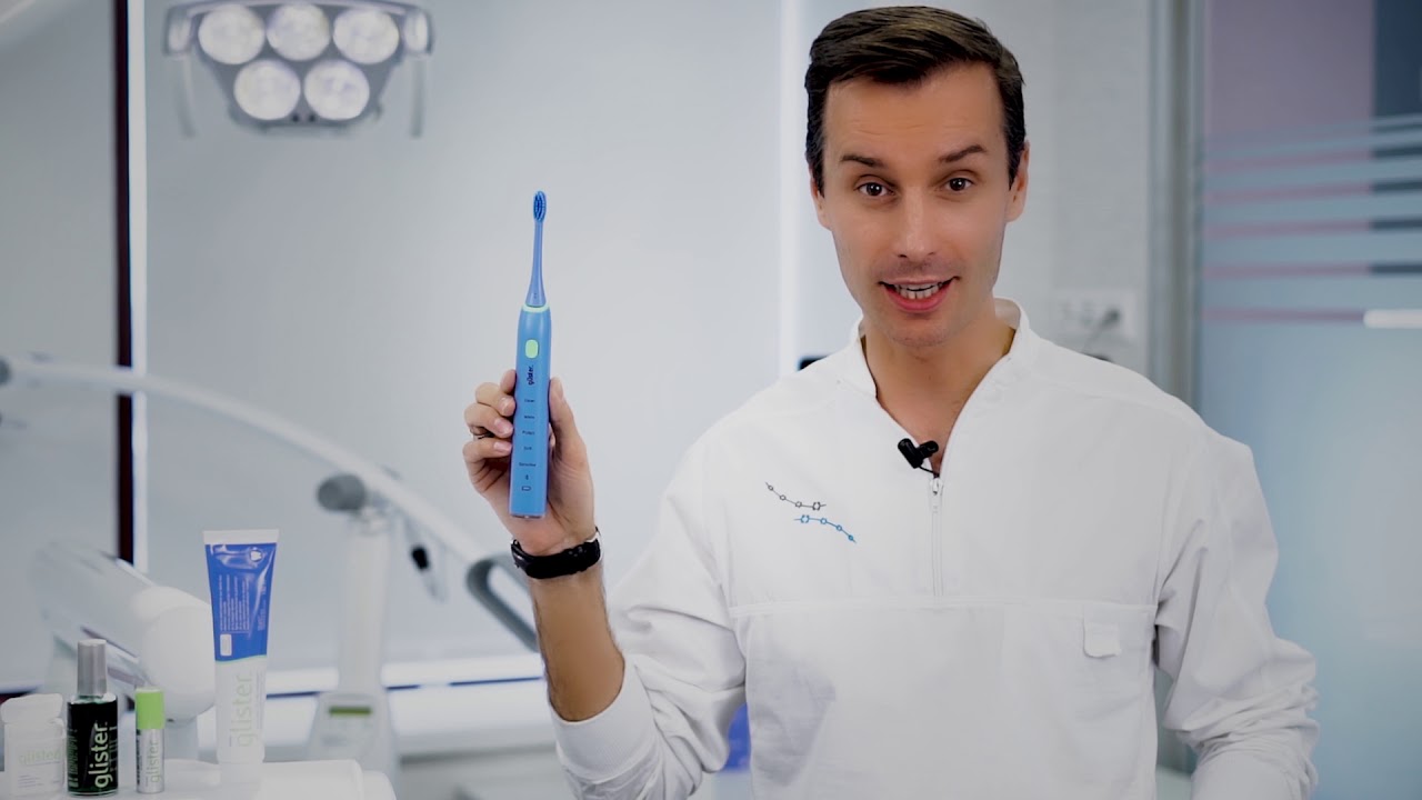 Как правильно чистить зубы электрической зубной щеткой GlisterTM Smart Sonic?